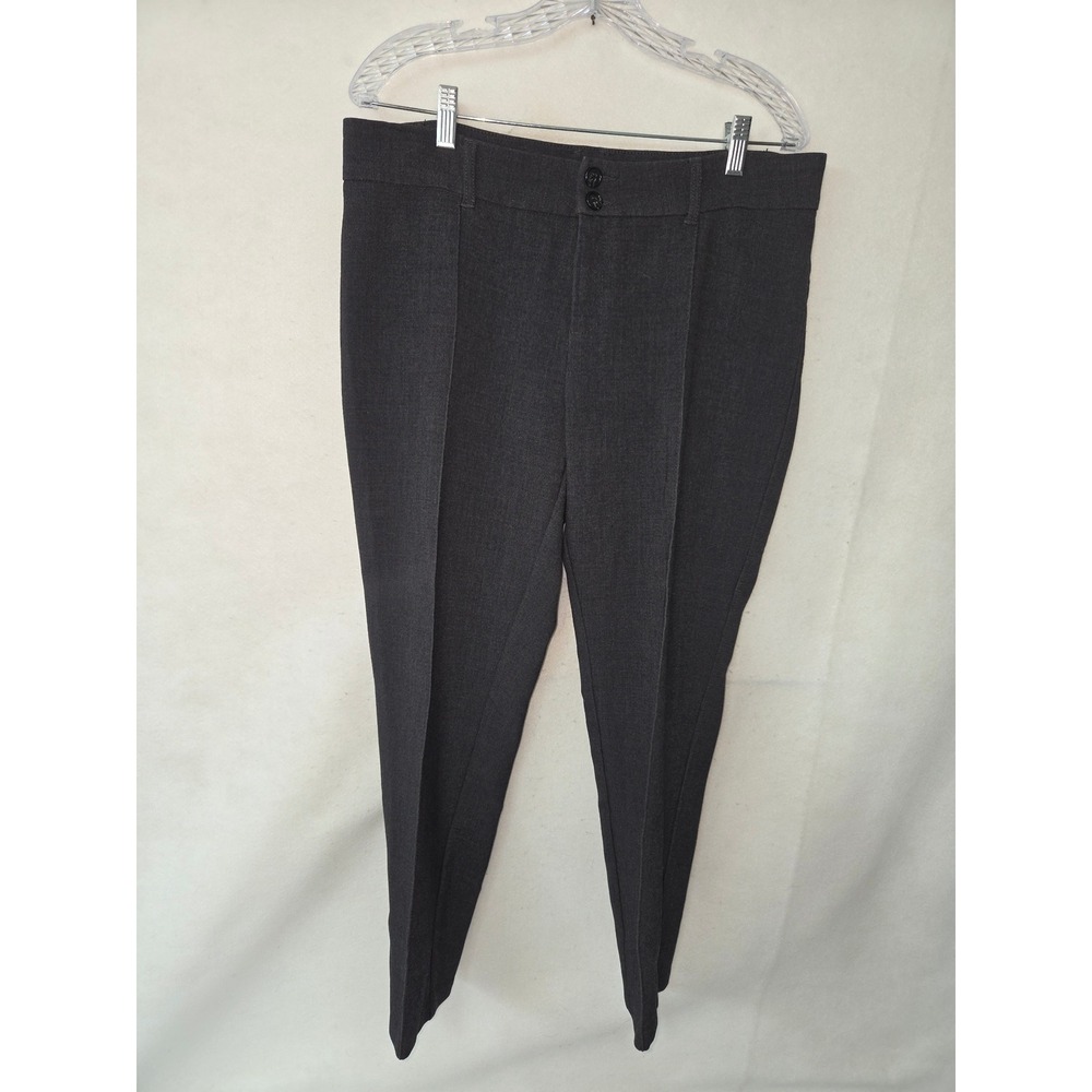 Anthropologie Cartonnier Charlie Ankle Pants Gray Slim Trousers Womens 12 Office